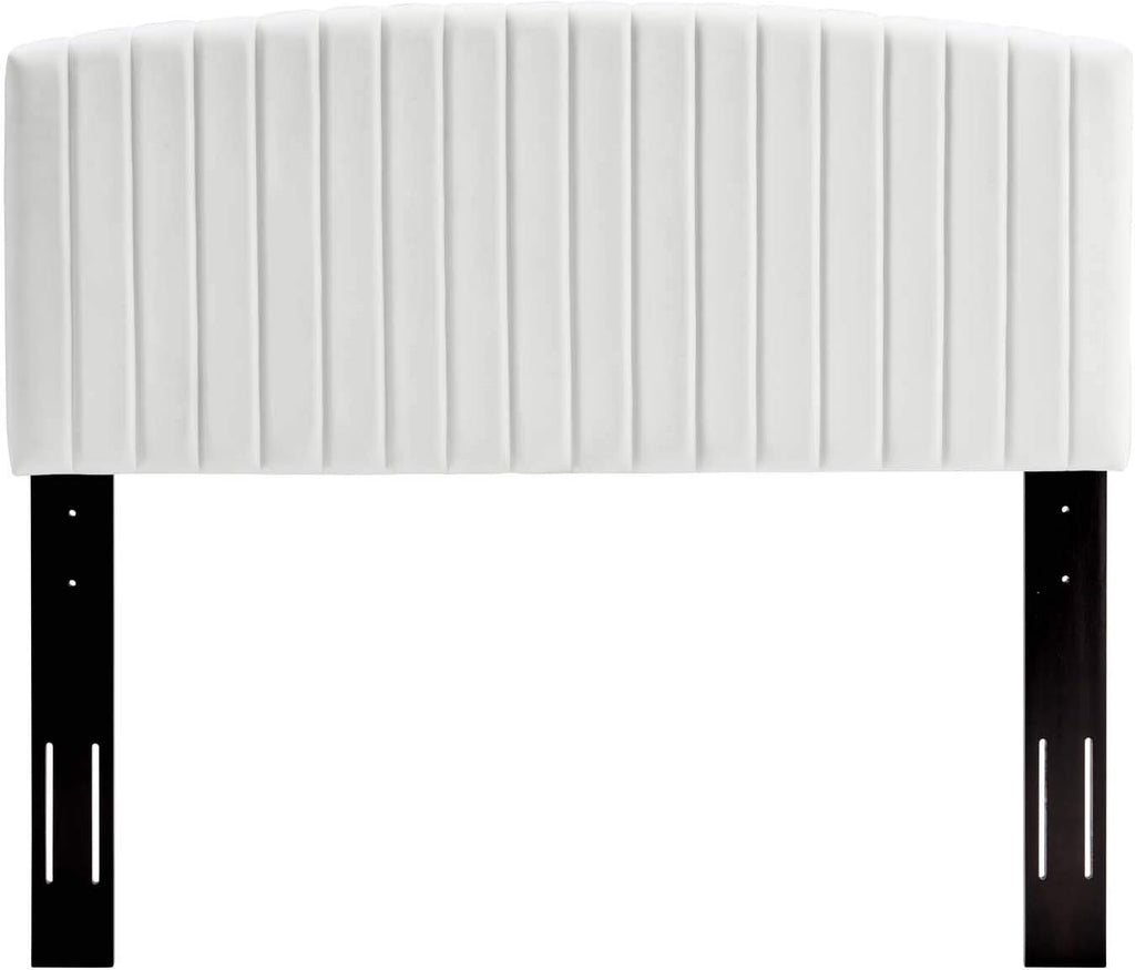 Modway Rebecca Performance Velvet Twin Headboard, White