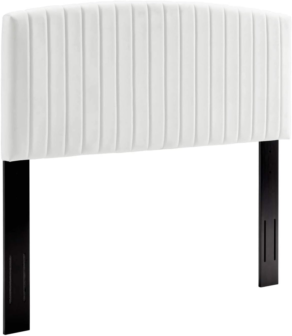Modway Rebecca Performance Velvet Twin Headboard, White