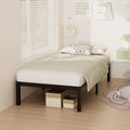 Wisuce Bamboo Bed Frame–Simple Sturdy Wood Platform Bed Frame Twin Size, Strong and Stable, with Non-Slip Slats for Support, No Box Spring Needed, Easy to Assemble, Noise-Free (Nature, Twin)