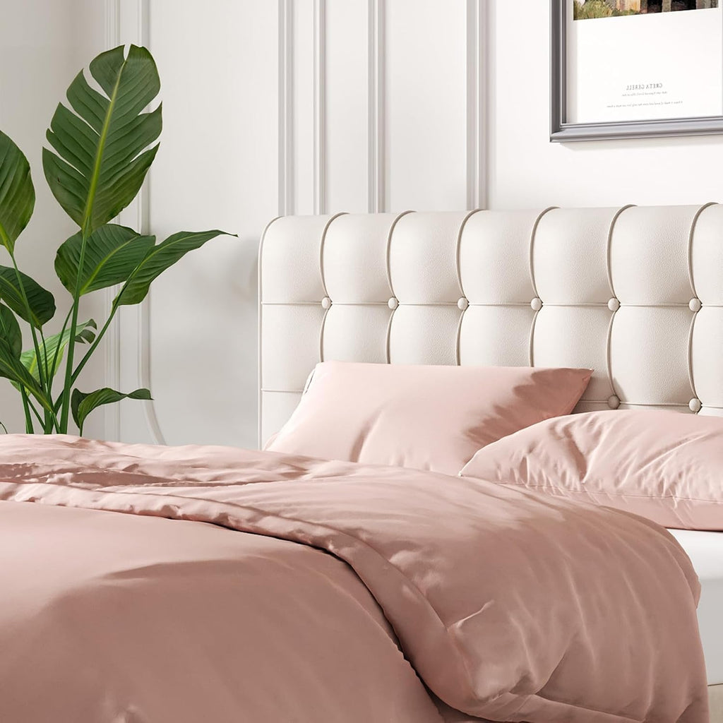 Twin Size Tufted Linen Headboard Pillow with Removable Cover, Rectangular Bed Backrest Support Cushion for Bedroom Dorm Reading & Rest