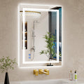 30"x32" LED Bathroom Mirror with Lights, Anti-Fog, Backlit + Front Lit, Dimmable, Led Vanity Mirror for Wall, Lighted Bathroom Mirror, 3 Colors, Shatter-Proof Tempered Glass