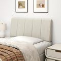 Queen Size Headboard Only-No Assembly, Upholstered Headboard Queen Size Linen Fabric Modern Style Headboards Extra-Thick, Beige