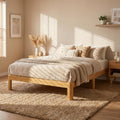 Askeld 12 Inch Wood Twin Bed Frame, Bamboo Heavy Duty Platform Twin Size Bed Frame No Box Spring Needed, Non Slip, Easy Assembly, Noise-Free